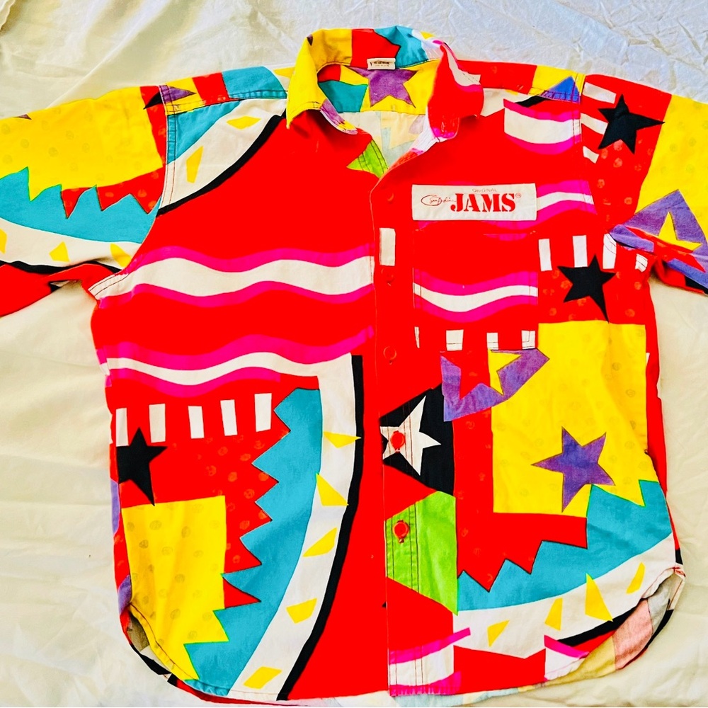 Vintage 1980s Original JAMS Surf Line  Original Shirt
